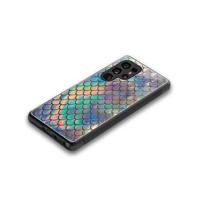 Mermaid stylish phone case for samsung galaxy s25 ultra | glossy glass and slim fit