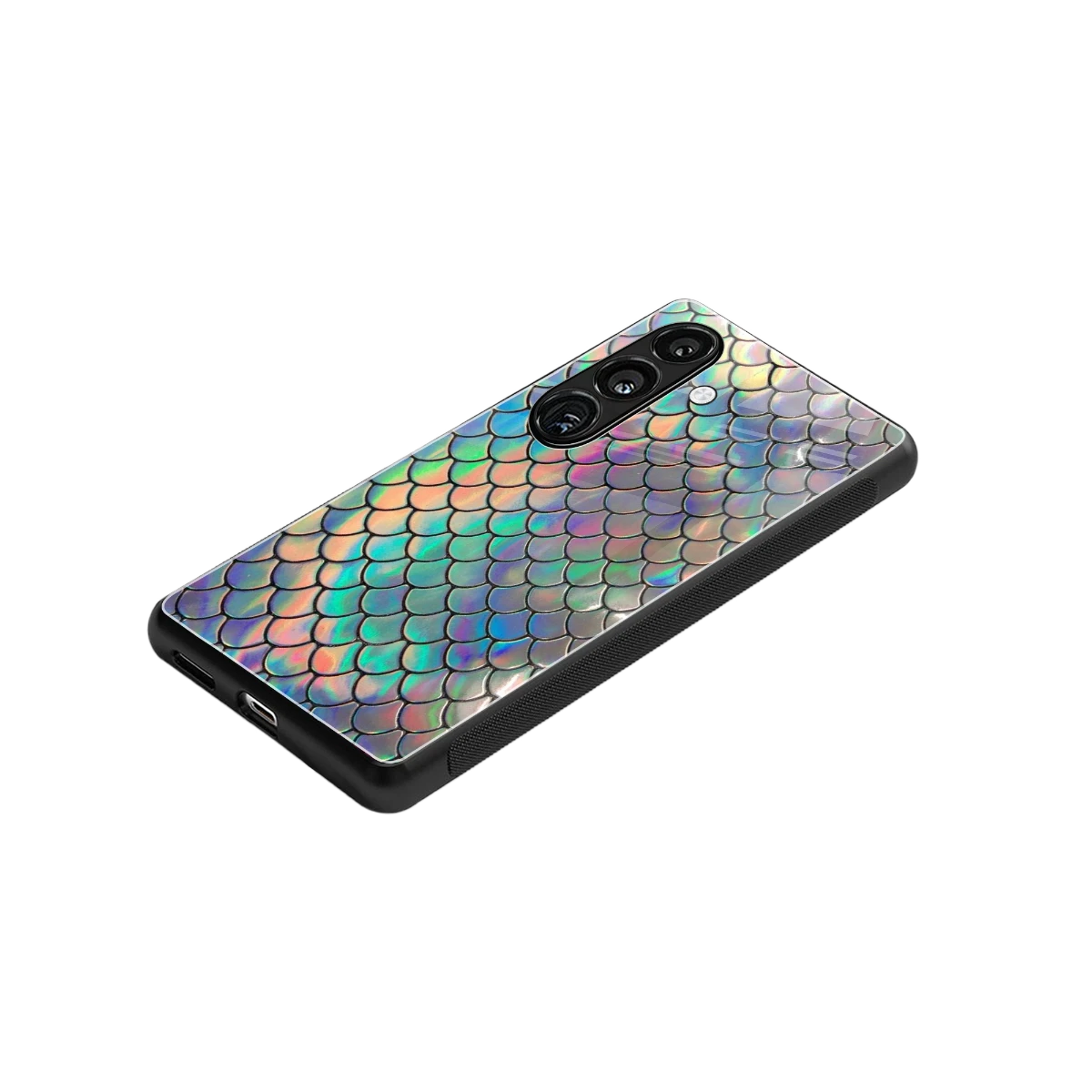 Mermaid stylish phone case for samsung galaxy s23 fe | glossy glass and slim fit