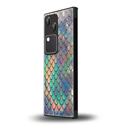Mermaid vivo v30 mobile cover | shockproof glass phone case