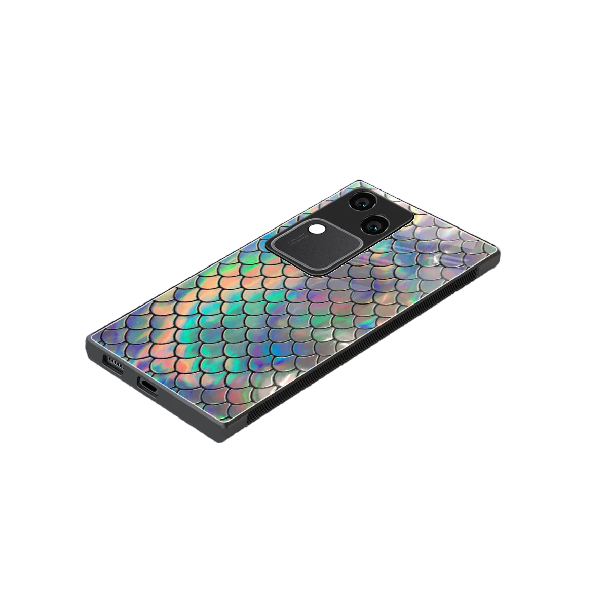 Mermaid stylish phone case for vivo v30 | glossy glass and slim fit