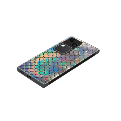 Mermaid stylish phone case for vivo v30 | glossy glass and slim fit
