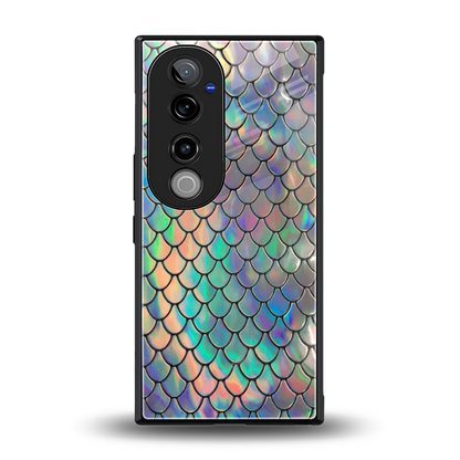 Mermaid back phone cover | glass case for vivo v40 pro