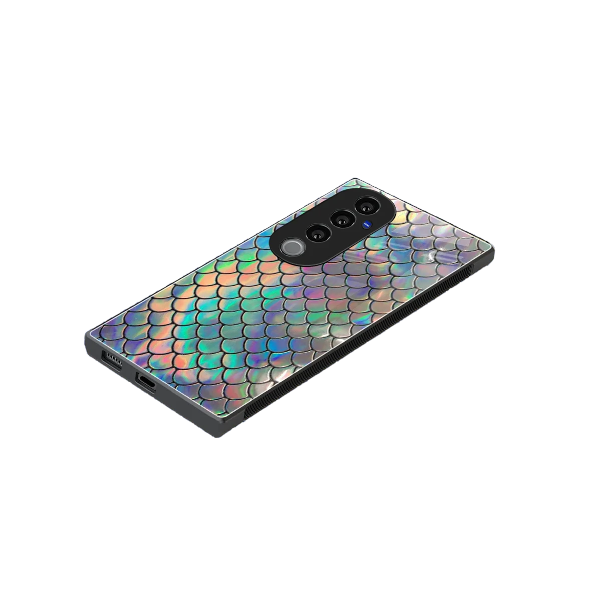 Mermaid stylish phone case for vivo v40 pro | glossy glass and slim fit