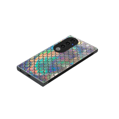 Mermaid stylish phone case for vivo v40 pro | glossy glass and slim fit