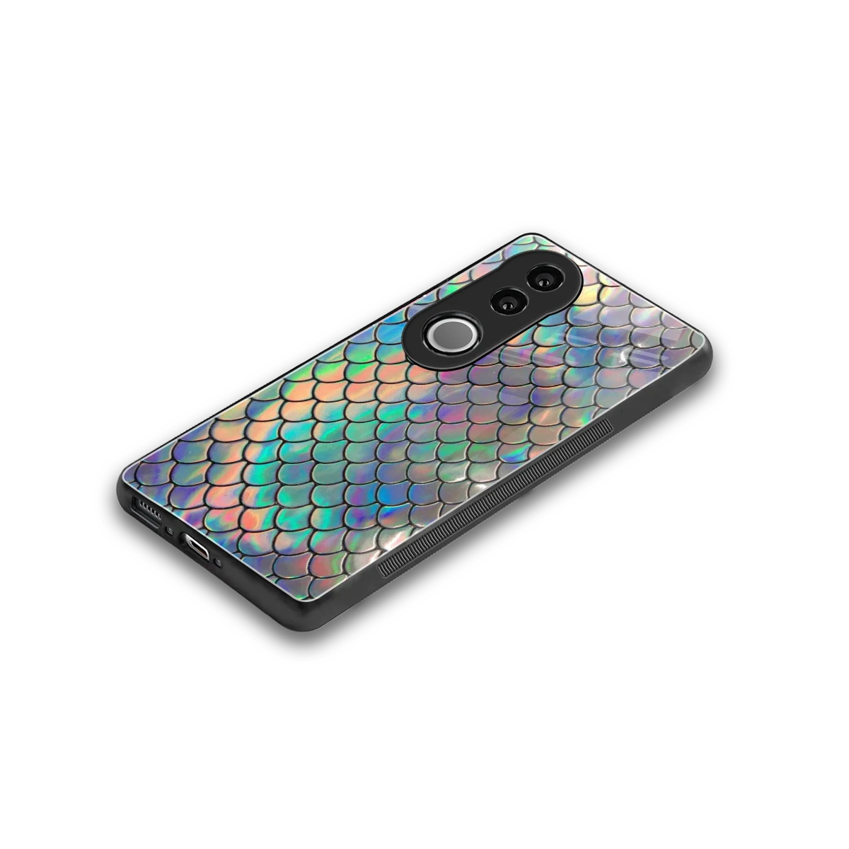 Mermaid stylish phone case for vivo v50 | glossy glass and slim fit
