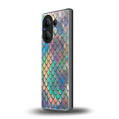 Mermaid vivo v60 mobile cover | shockproof glass phone case
