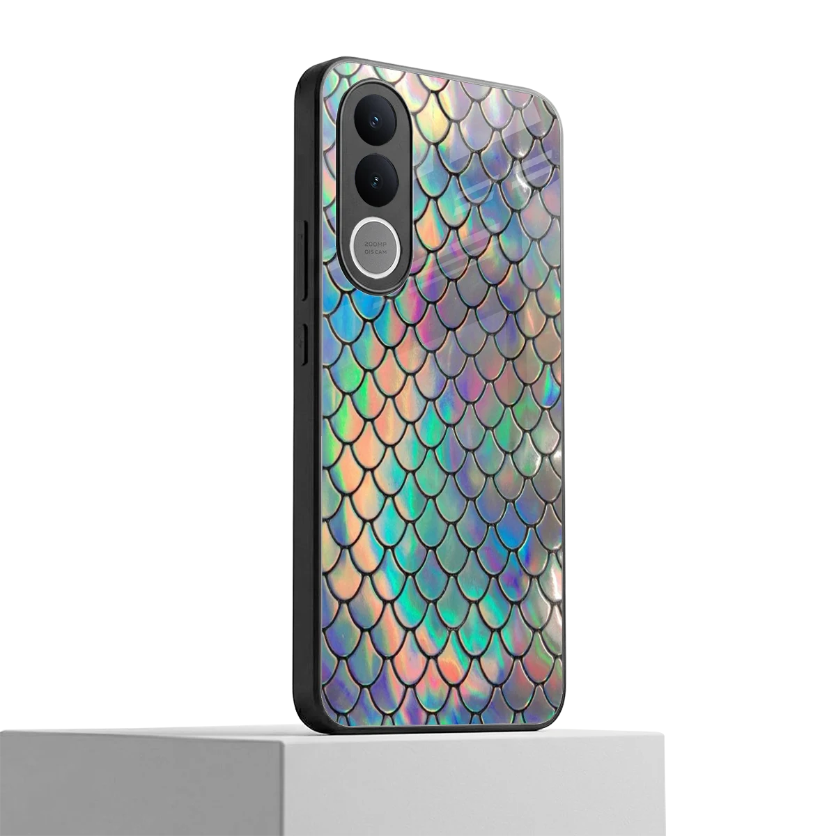 Mermaid vivo v70 fe mobile cover | shockproof glass phone case