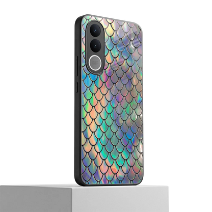 Mermaid vivo v70 fe mobile cover | shockproof glass phone case