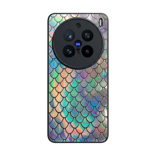 Mermaid back phone cover | glass case for vivo x200 pro