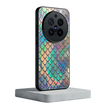 Mermaid vivo x300 pro mobile cover | shockproof glass phone case