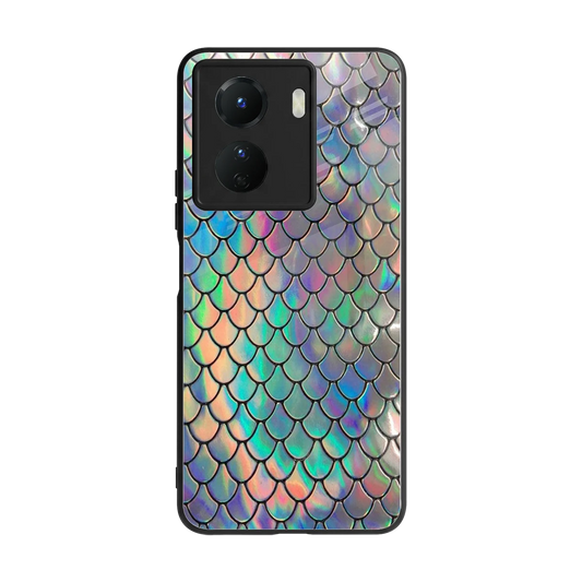 Mermaid back phone cover | glass case for vivo y16