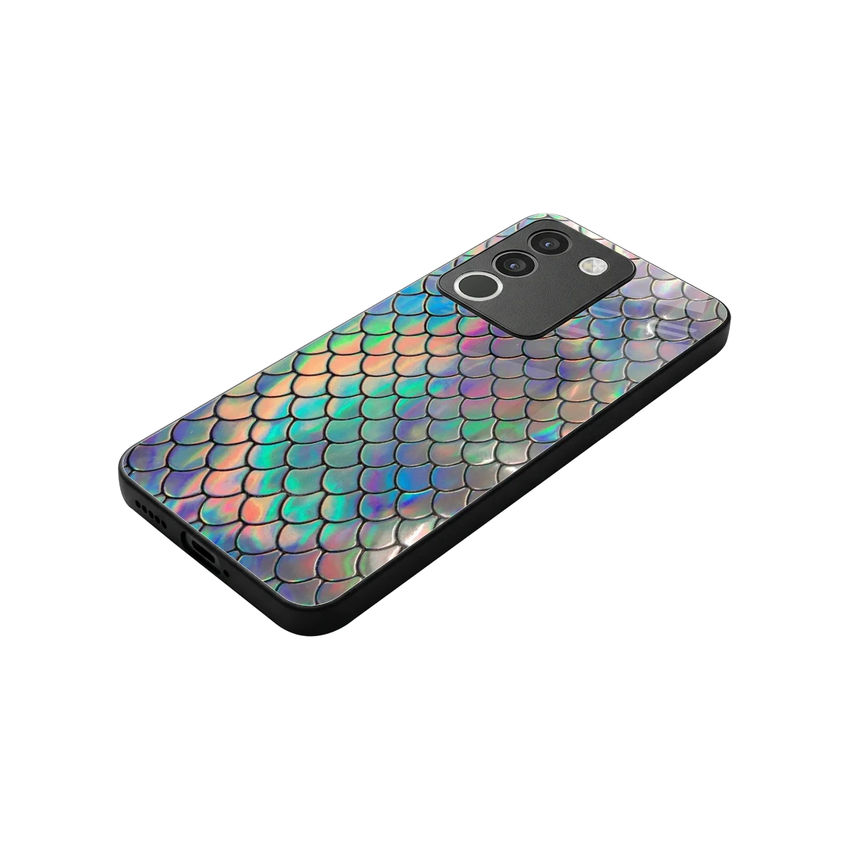Mermaid stylish phone case for vivo y200 5g | glossy glass and slim fit