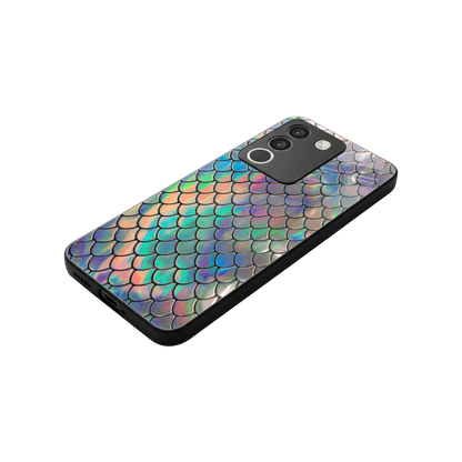 Mermaid stylish phone case for vivo y200 5g | glossy glass and slim fit
