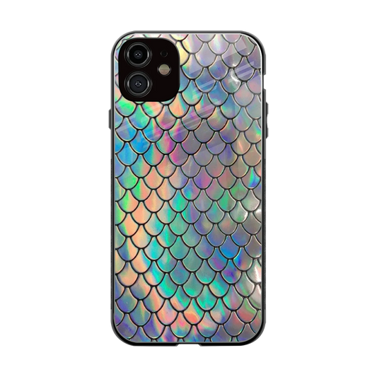 Mermaid back phone cover | glass case for iphone 12