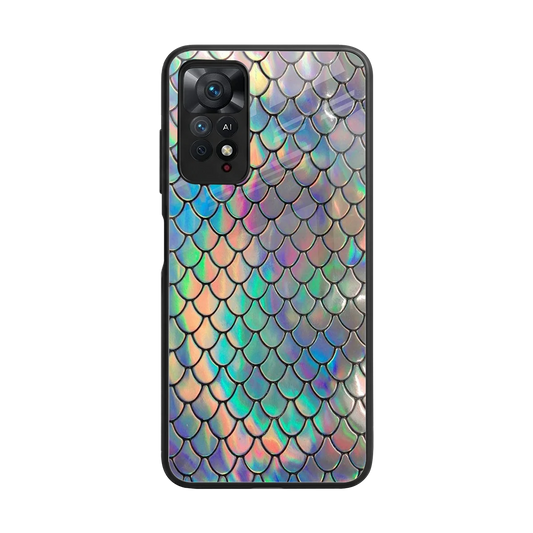 Mermaid back phone cover | glass case for redmi note 11 pro