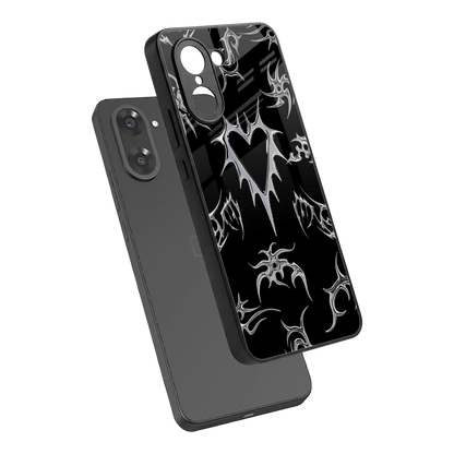 Metallic Love sleek oneplus nord ce5 5g cover with tempered glass back and TPU edges