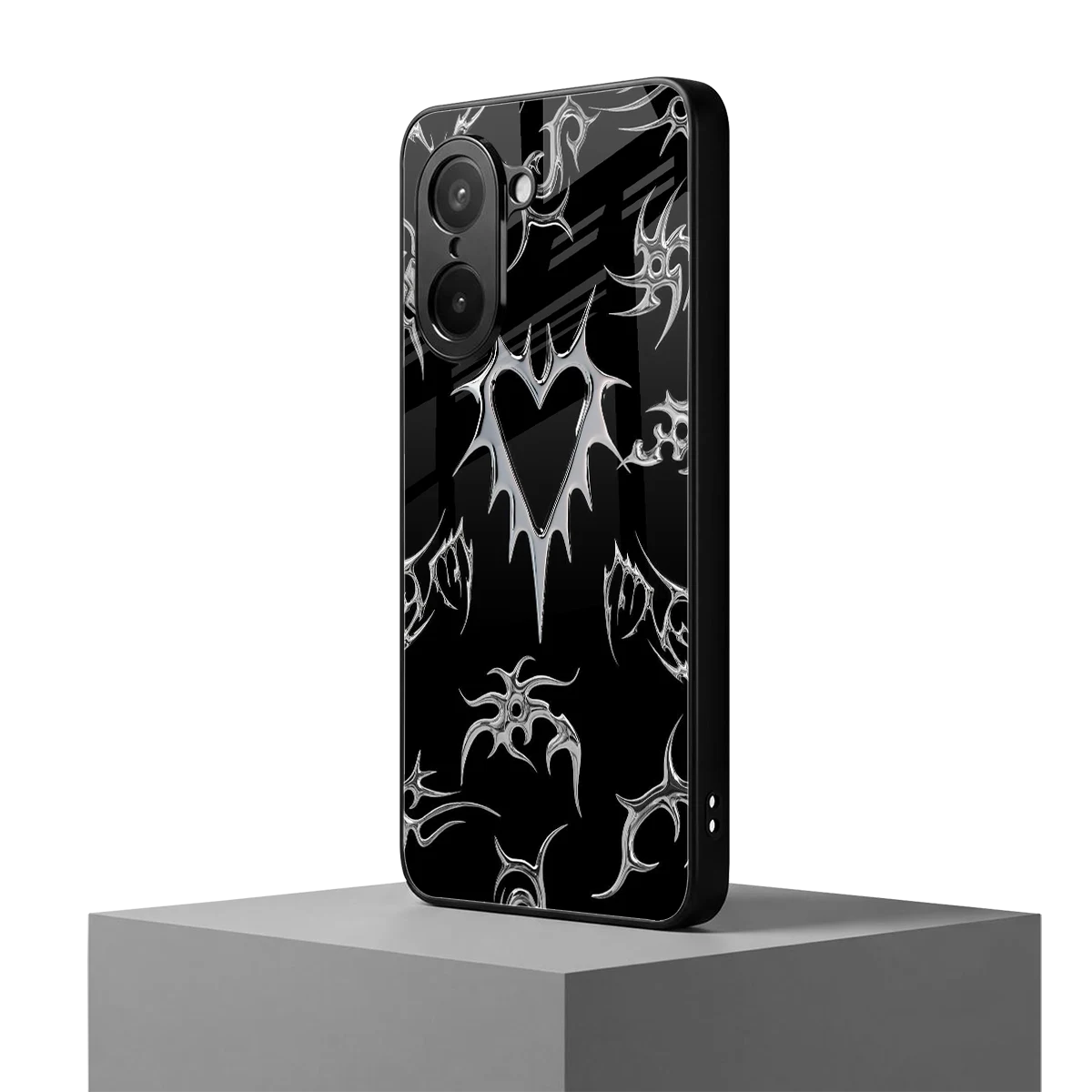 Metallic Love oneplus nord ce5 5g mobile cover | shockproof glass phone case