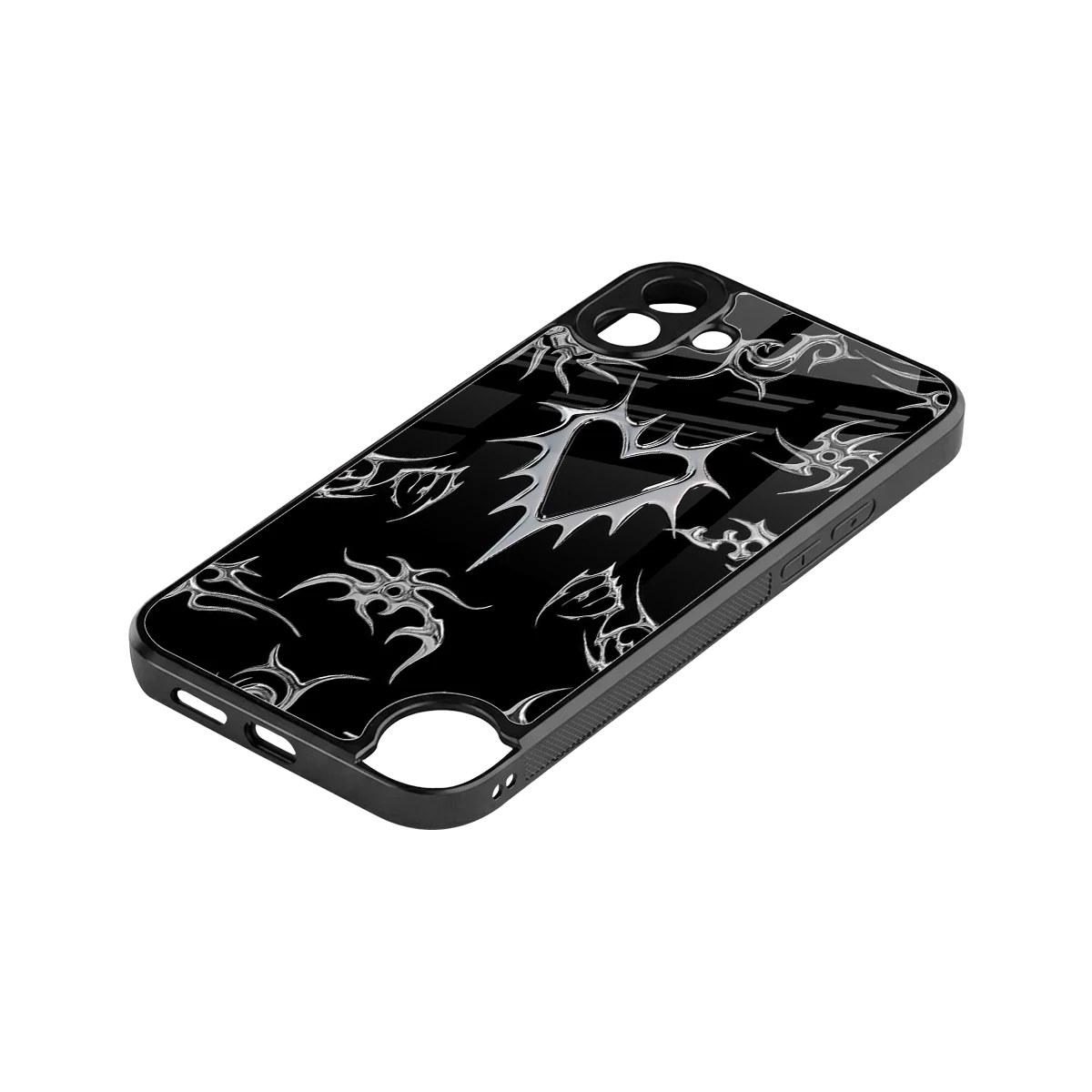 Metallic Love stylish phone case for cmf nothing phone 1 | glossy glass and slim fit