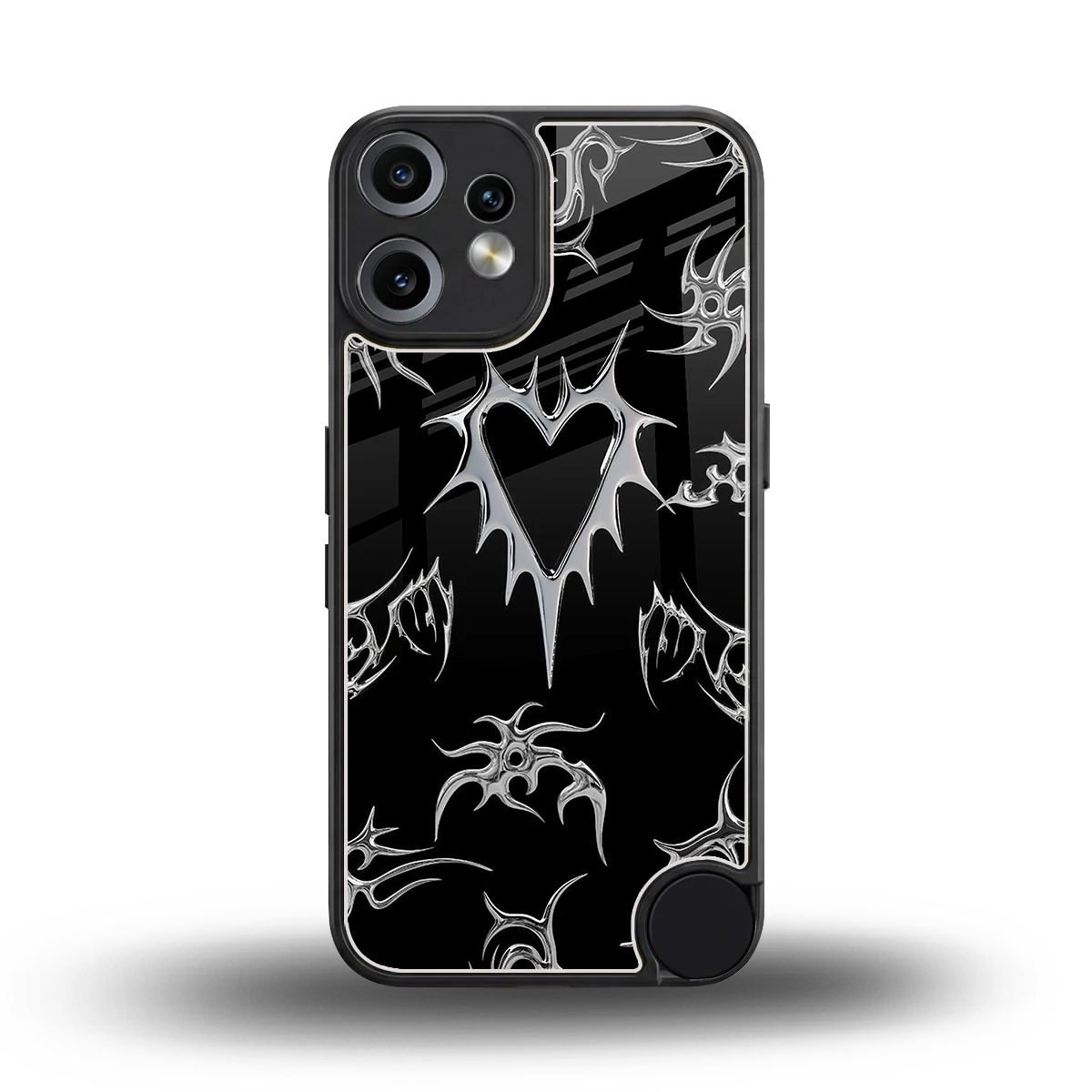 Metallic Love back phone cover | glass case for cmf nothing phone 2 pro