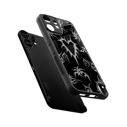 Metallic Love sleek cmf nothing phone 2 pro cover with tempered glass back and TPU edges