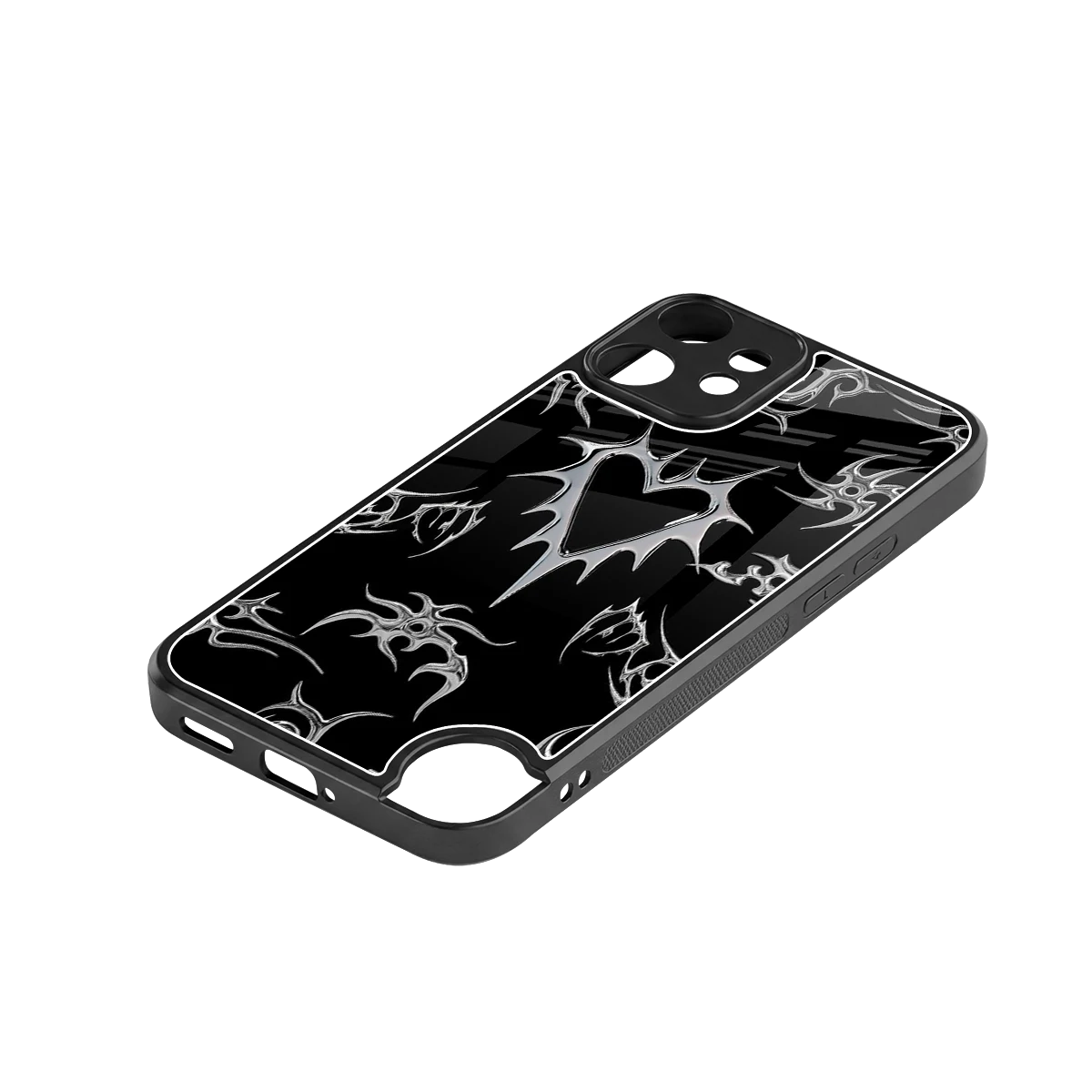 Metallic Love stylish phone case for cmf nothing phone 2 pro | glossy glass and slim fit