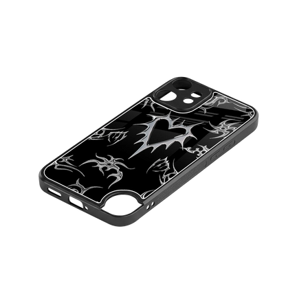 Metallic Love stylish phone case for cmf nothing phone 2 pro | glossy glass and slim fit