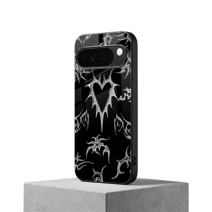 Metallic Love google pixel 10 pro xl mobile cover | shockproof glass phone case