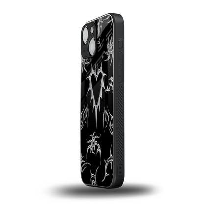 Metallic Love iphone 13 mini mobile cover | shockproof glass phone case