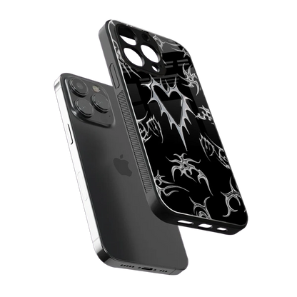 Metallic Love sleek iphone 16 pro max cover with tempered glass back and TPU edges