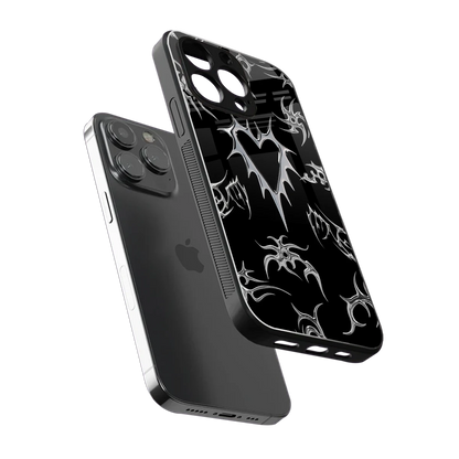 Metallic Love iphone xr mobile cover | shockproof glass phone case