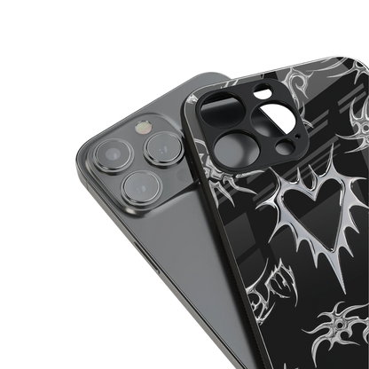 Metallic Love Phone Case for Iphone 16 | Glass Case