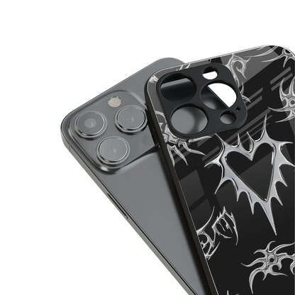 Metallic Love stylish phone case for iphone 14 | glossy glass and slim fit