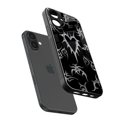 Metallic Love Phone Case for Iphone 16 | Glass Case