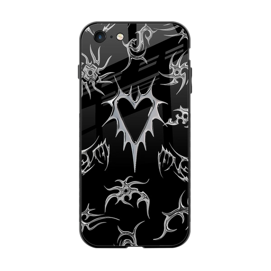Metallic Love back phone cover | glass case for iphone 6