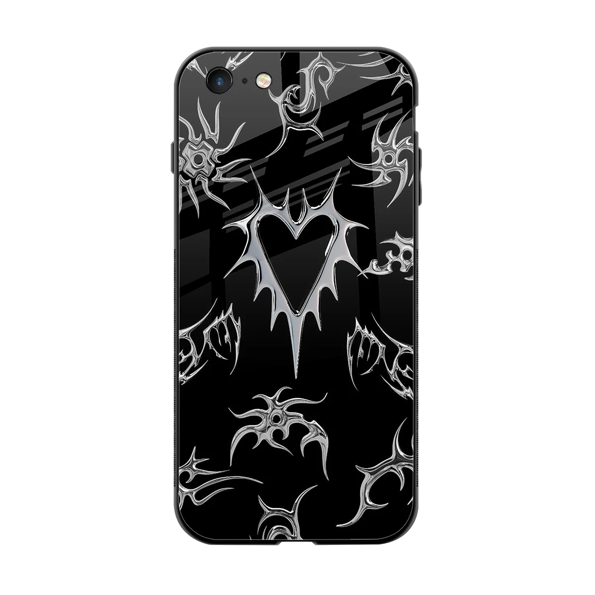 Metallic Love back phone cover | glass case for iphone 6s plus