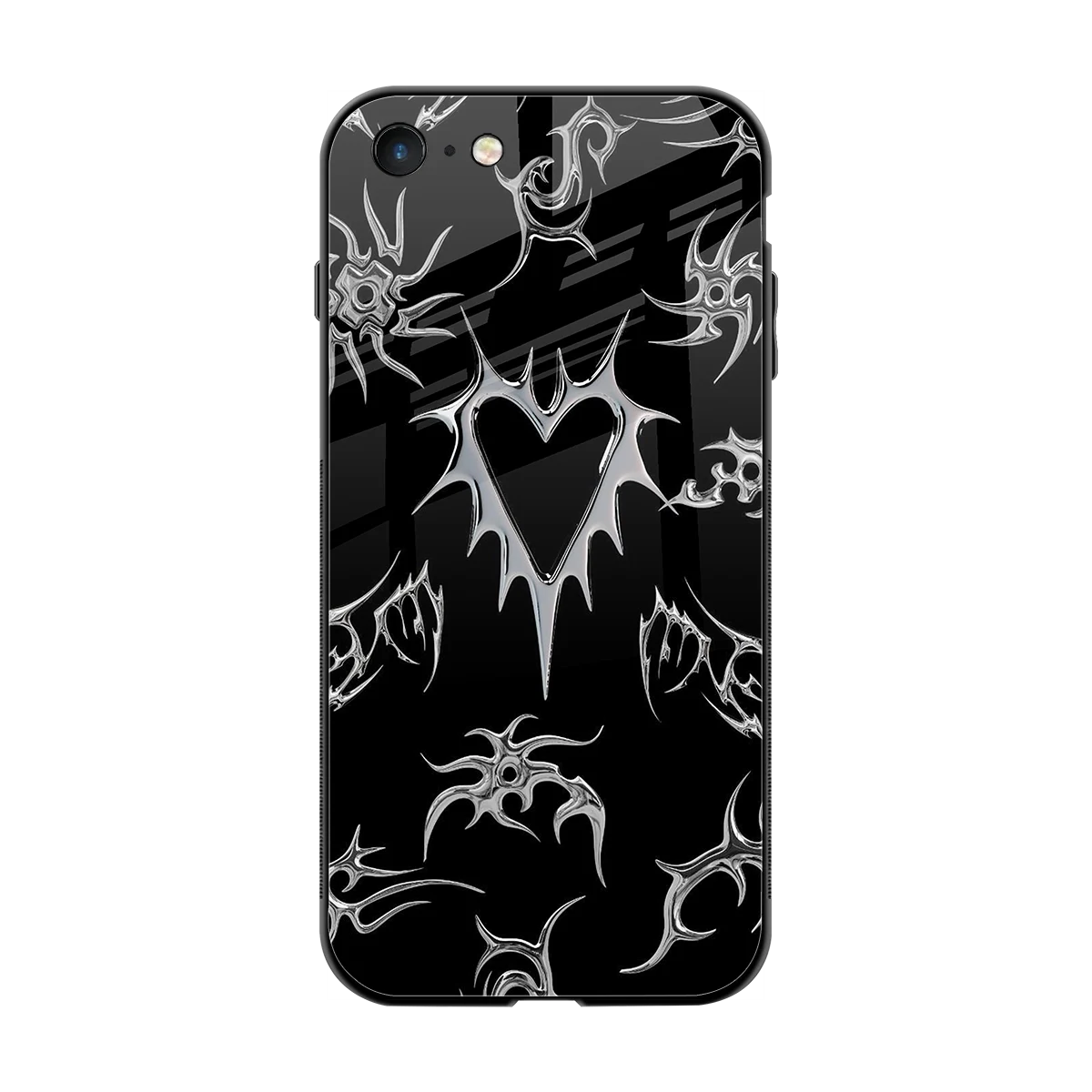 Metallic Love back phone cover | glass case for iphone 7