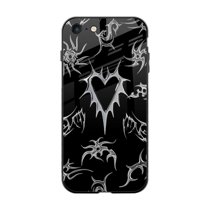 Metallic Love back phone cover | glass case for iphone 7