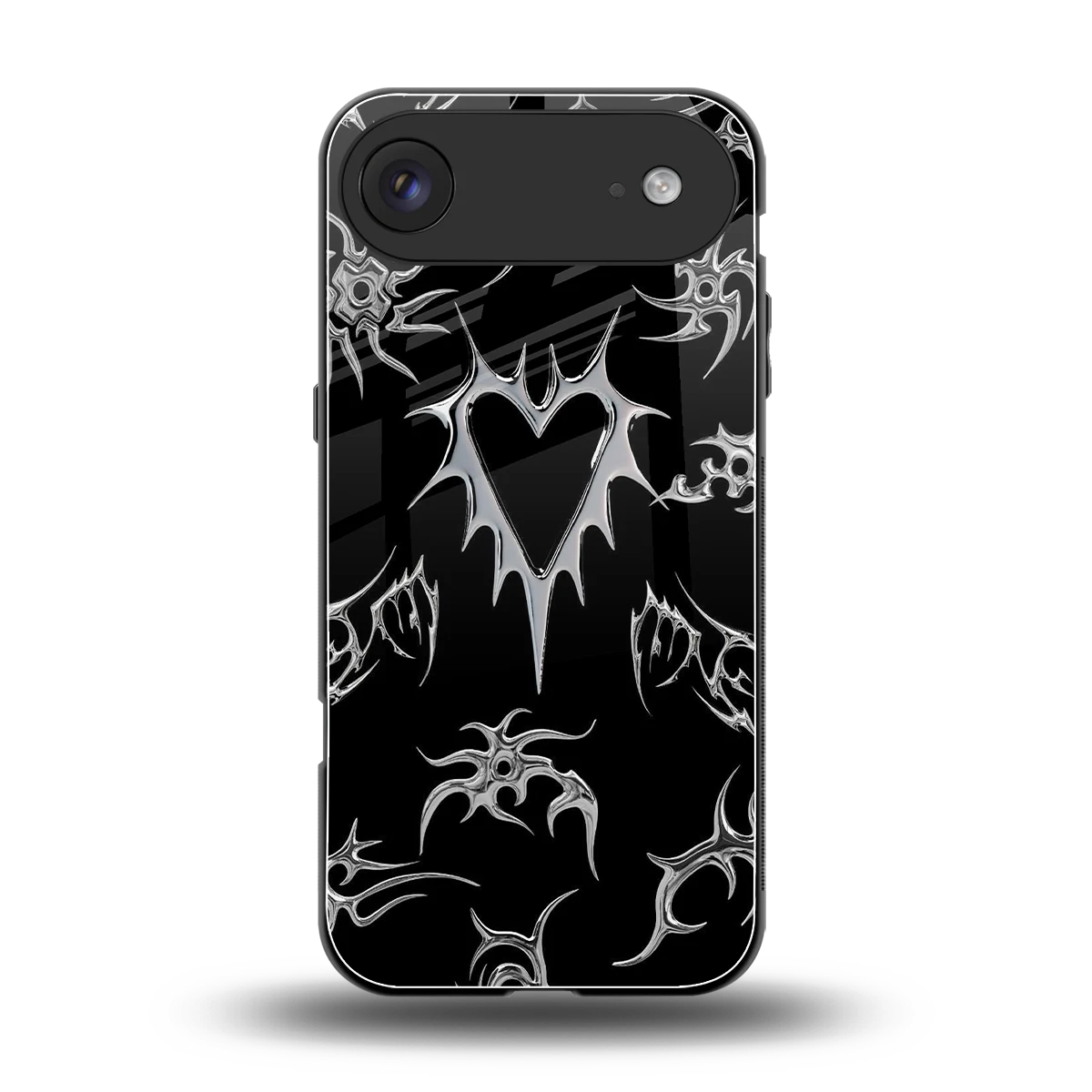 Metallic Love back phone cover | glass case for iphone air