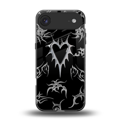 Metallic Love back phone cover | glass case for iphone air