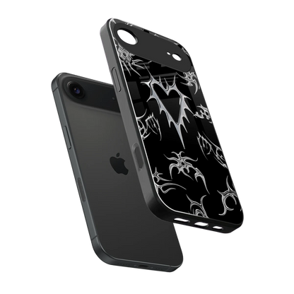 Metallic Love sleek iphone air cover with tempered glass back and TPU edges
