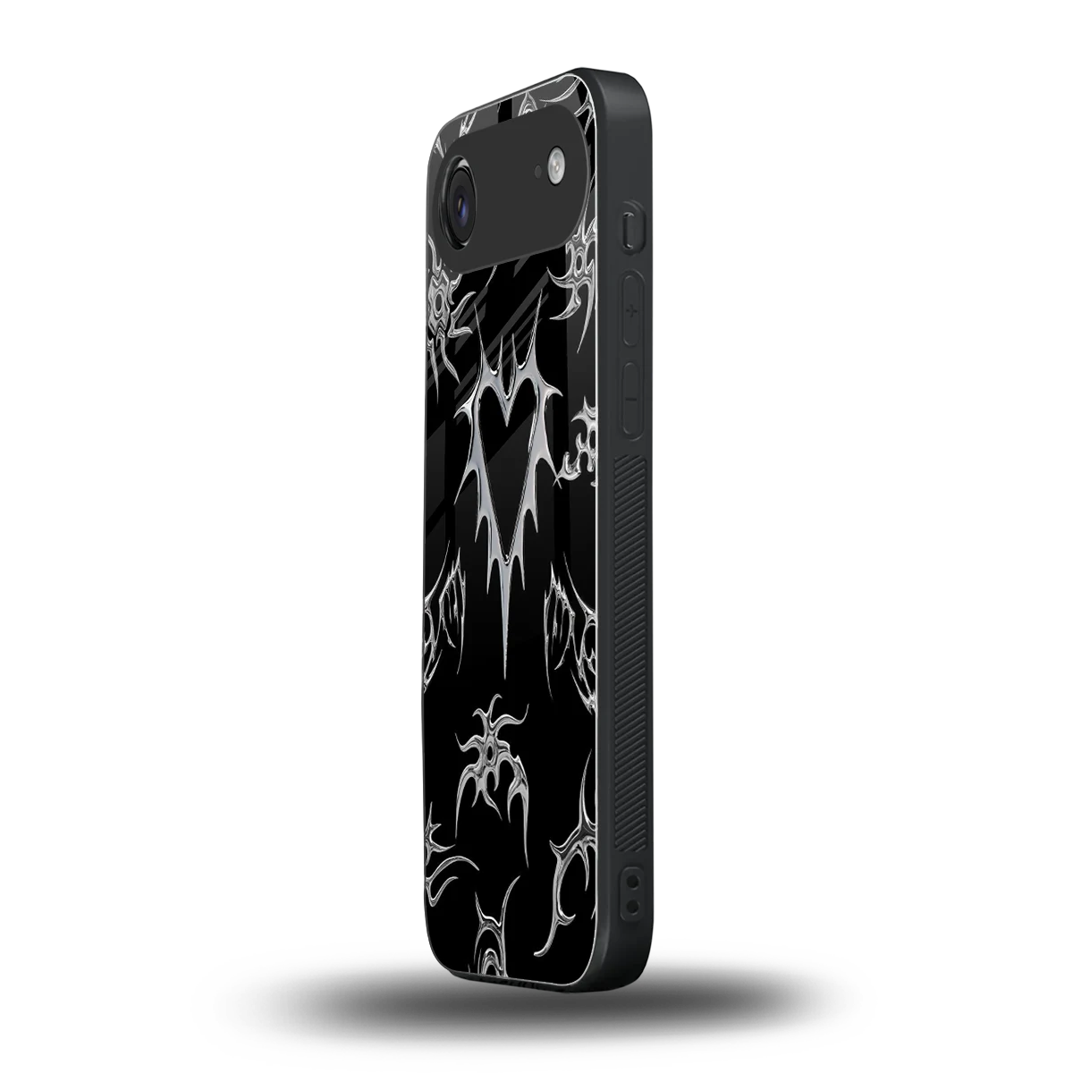 Metallic Love iphone air mobile cover | shockproof glass phone case