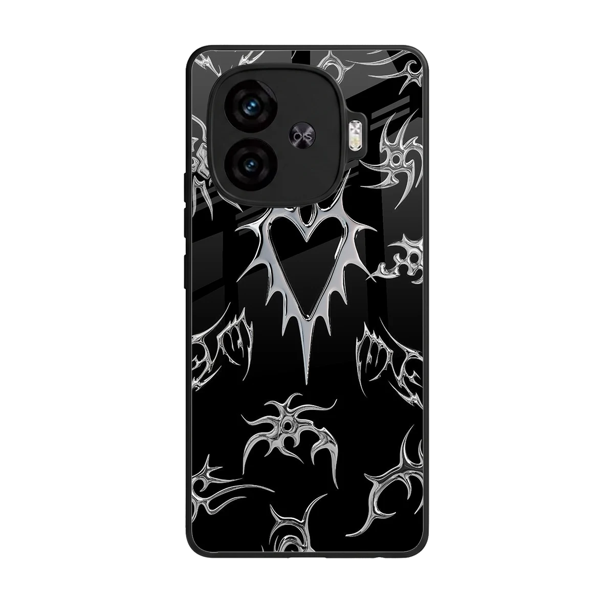 Metallic Love back phone cover | glass case for iqoo neo 10r 5g