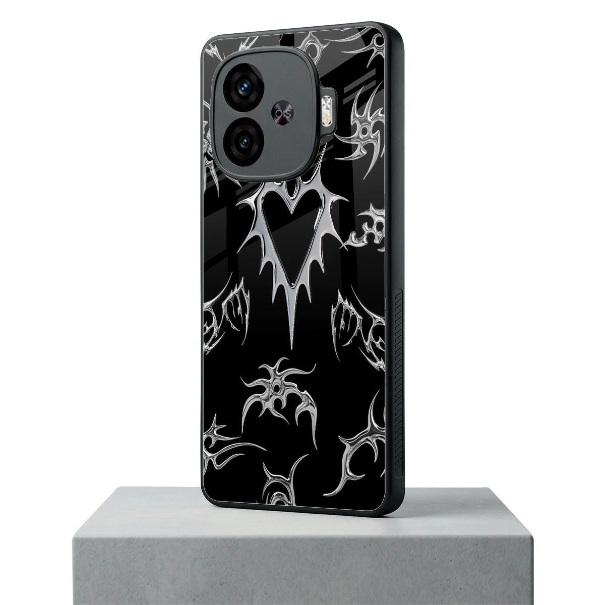 Metallic Love iqoo neo 10r 5g mobile cover | shockproof glass phone case