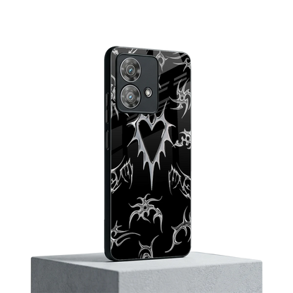 Metallic Love motorola edge 40 neo 5g mobile cover | shockproof glass phone case