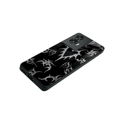 Metallic Love stylish phone case for motorola edge 50 fusion | glossy glass and slim fit