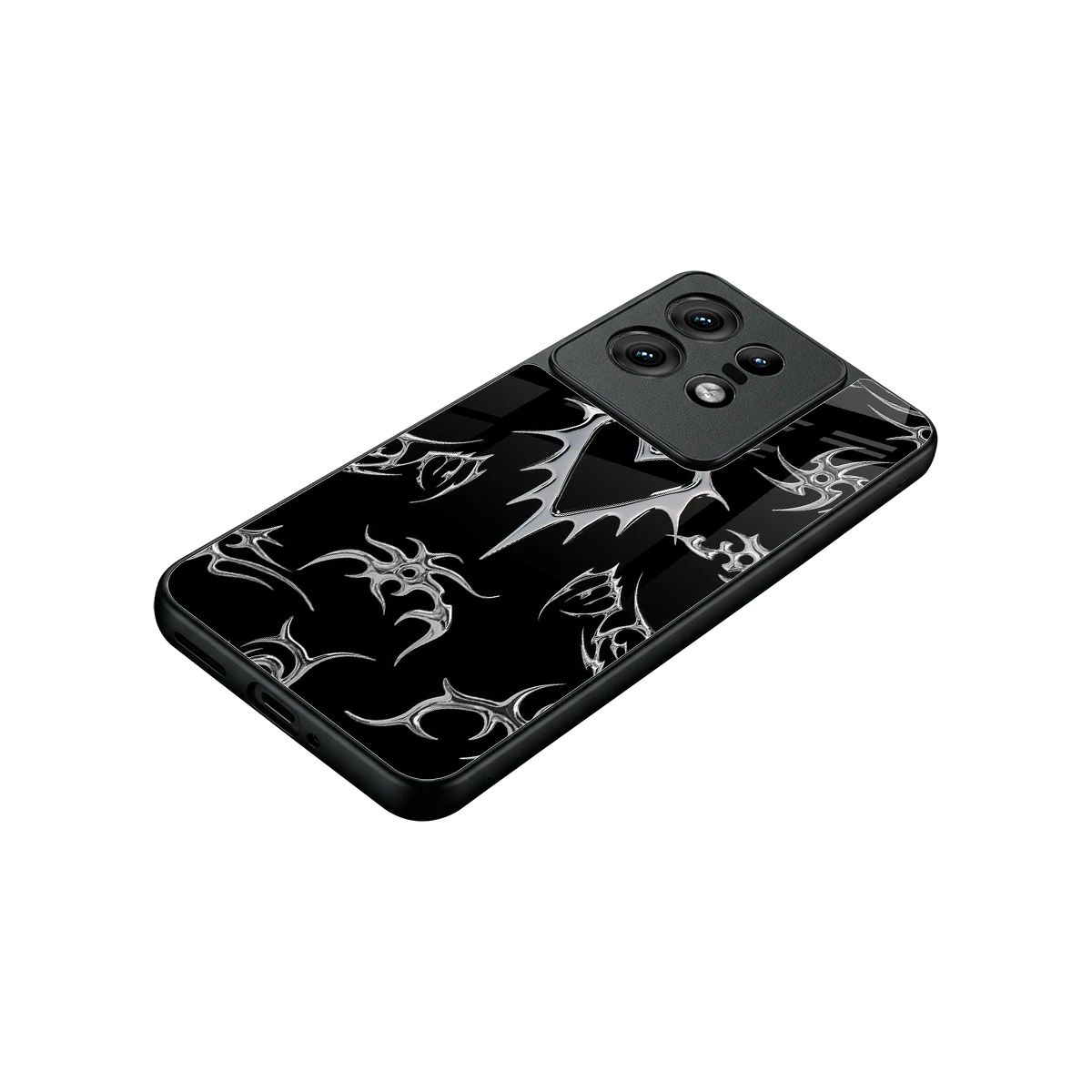 Metallic Love stylish phone case for motorola edge 50 pro | glossy glass and slim fit