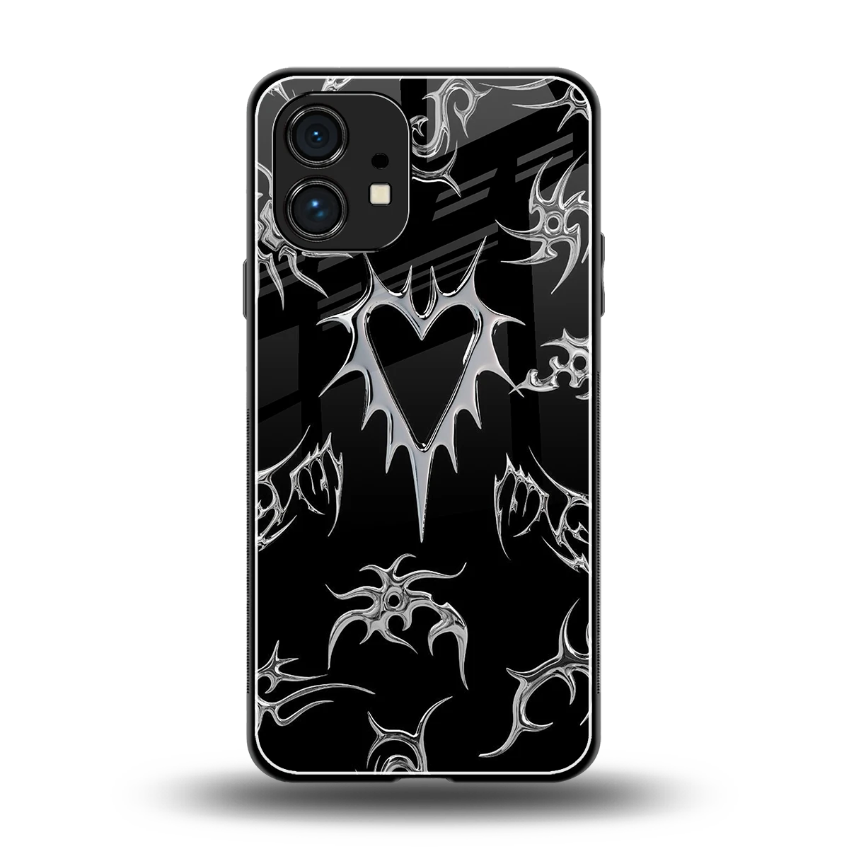Metallic Love back phone cover | glass case for nothing phone 1