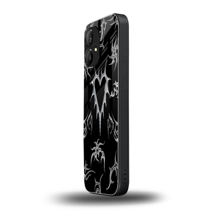 Metallic Love nothing phone 1 mobile cover | shockproof glass phone case