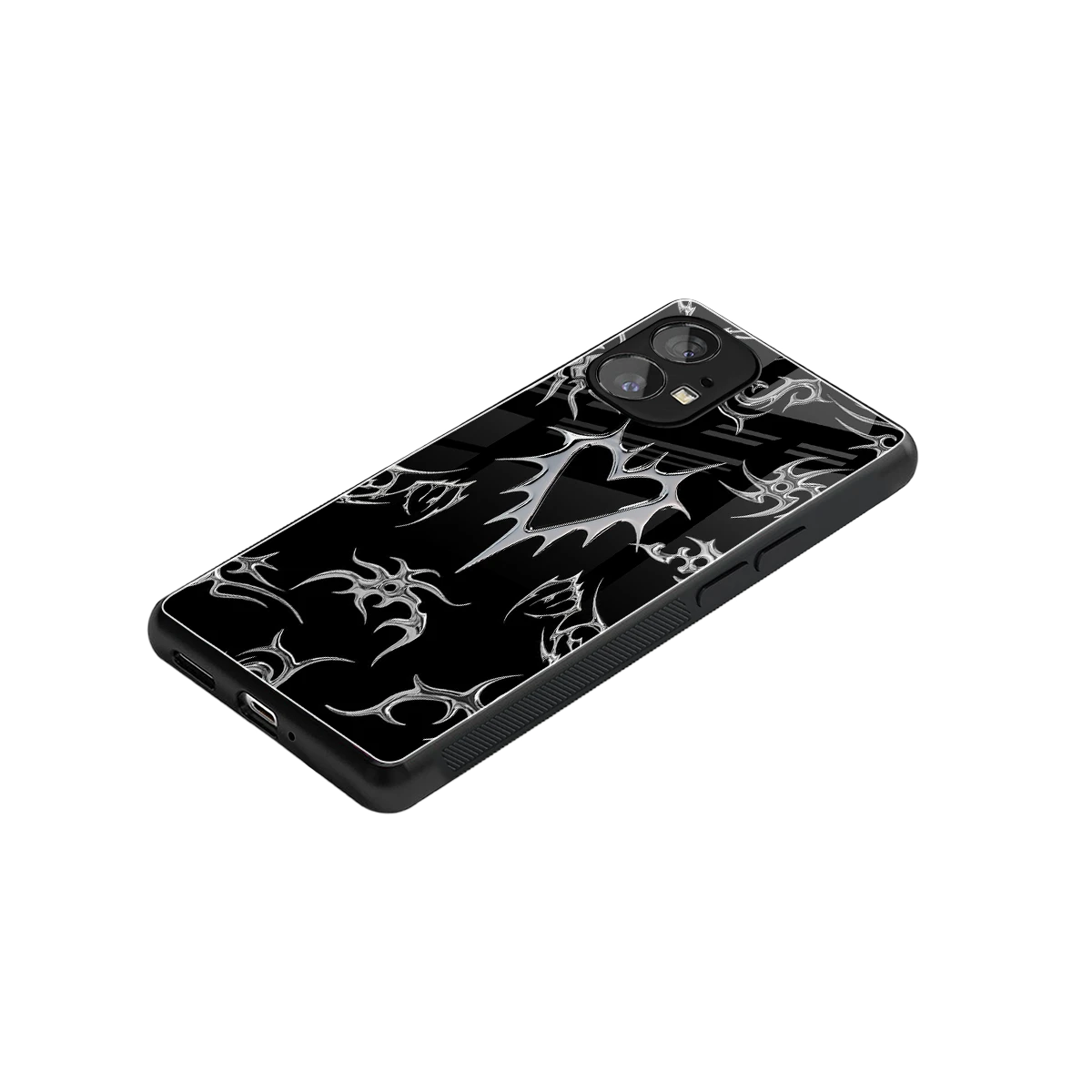 Metallic Love stylish phone case for nothing phone 1 | glossy glass and slim fit