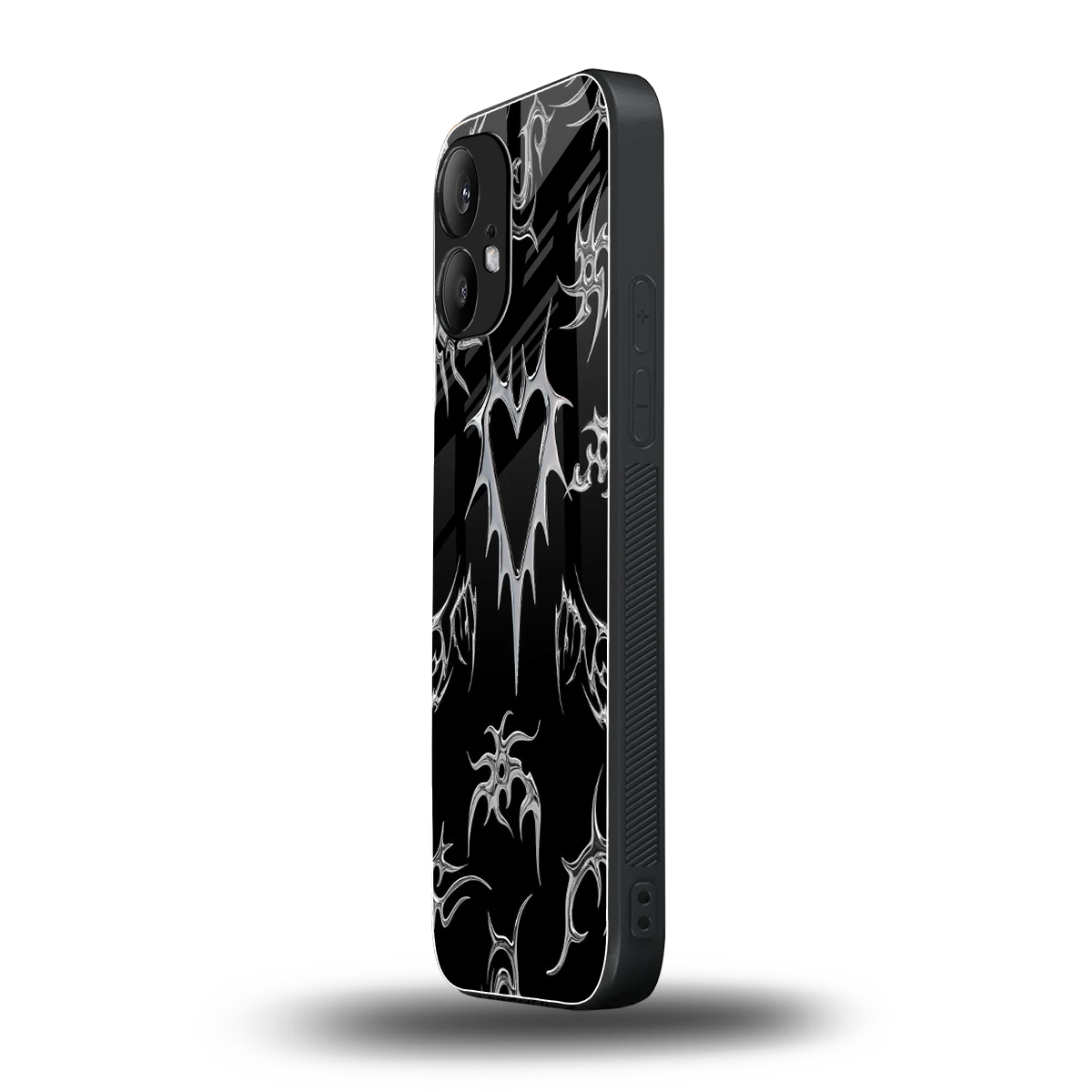 Metallic Love nothing phone 2 mobile cover | shockproof glass phone case